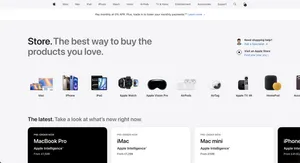 Apple's Website Layout